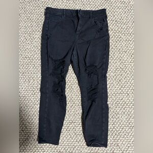 Black Distressed Jeans